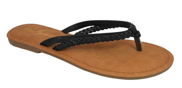 BLACK FLIP FLOPS